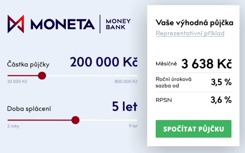 Osobní Expres půjčka od MONETA Money Bank